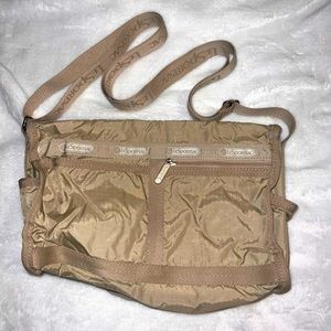 LeSportSac Vintage cream travel and go cross body bag